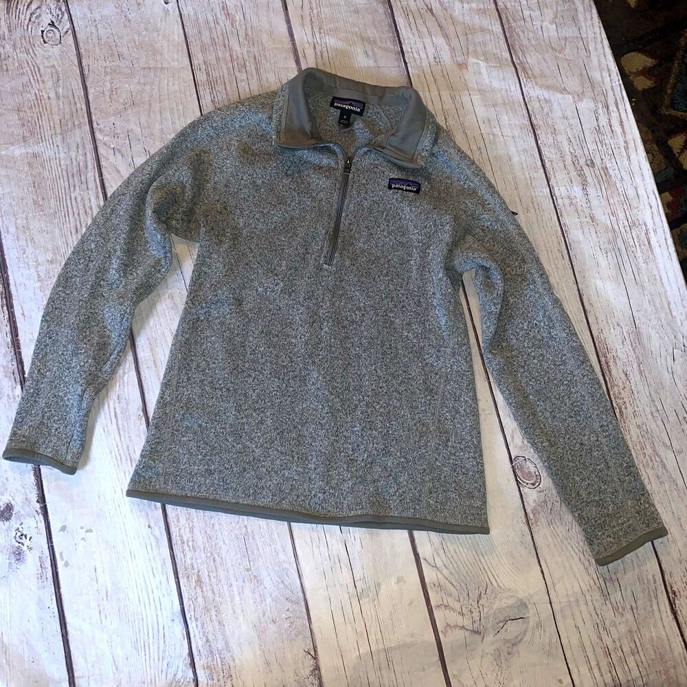 Patagonia Better Sweater Women's M Gray Full Zip Fleece Jacket Zipped Pockets
